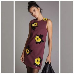 NWT Anthropologie Dhruv Kapoor Sequined Shift Mini Dress